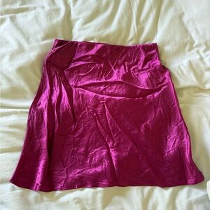 Aritzia Babaton Satin Skirt